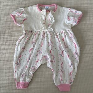Vintage carters bow onesie